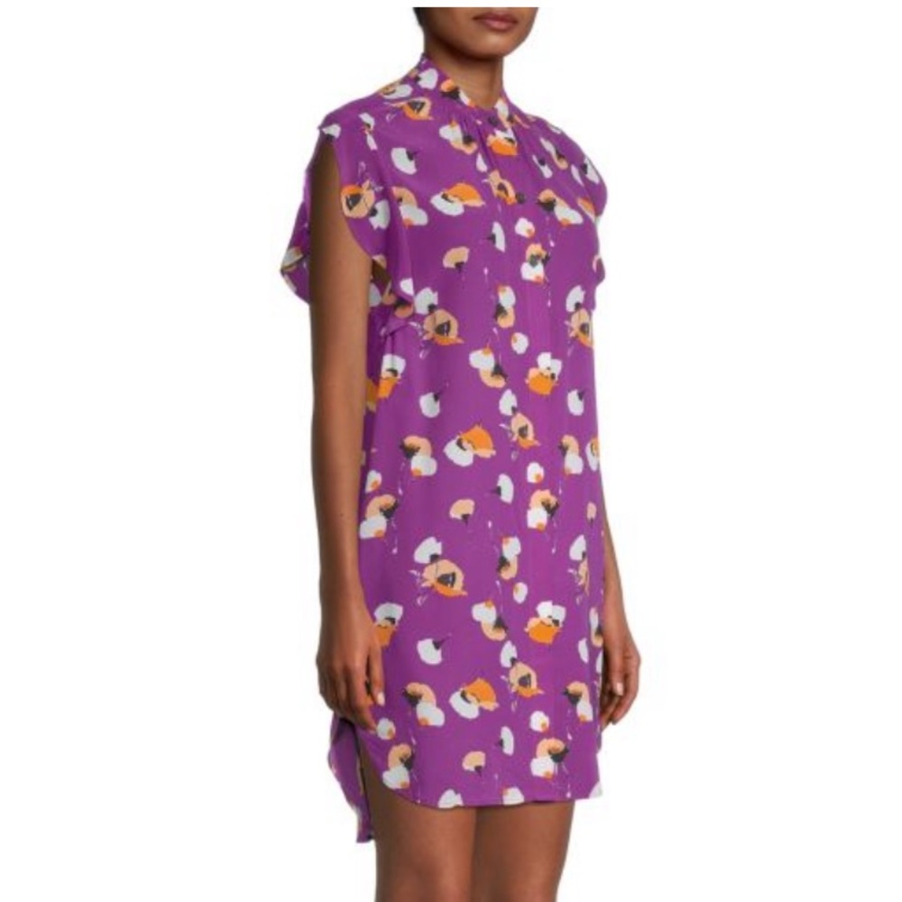 EQUIPMENT | Lorainna Silk Floral Dress, size L, 8/10